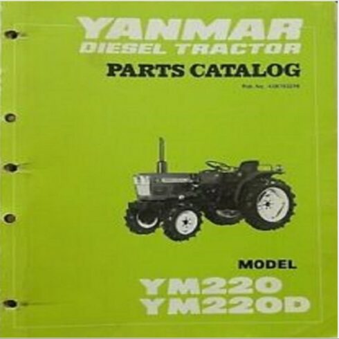 Yanmar YM220 YM220 diesel Tractor parts manual cover image.