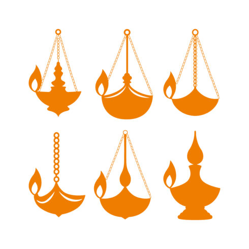 Hanging diya lamps for Janmashtami festival cover image.