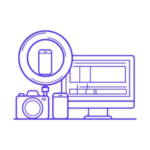 Photography video studio ring light setup cover image.