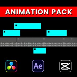 100+ Video Animation Pack & Video Editing Pack cover image.