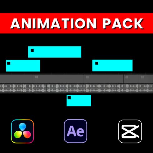 100+ Video Animation Pack & Video Editing Pack cover image.