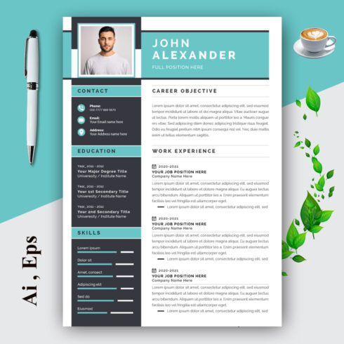 Professional Resume Layout cover image.