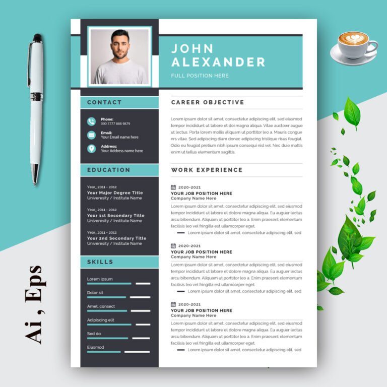 Professional Resume Layout cover image.