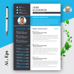 Modern Resume Layout Kit cover image.