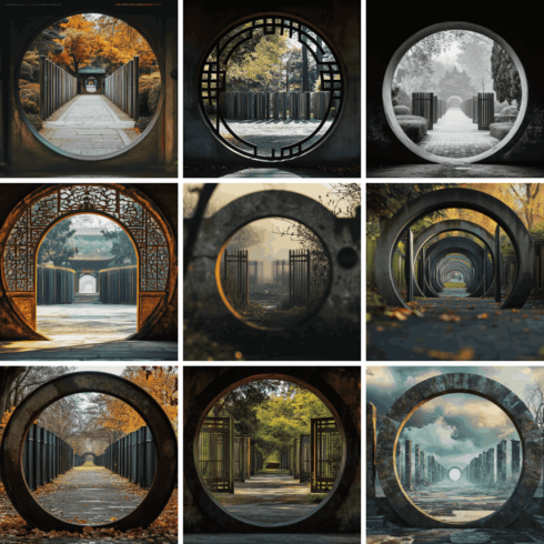 Round Gates in Nature AI Art 1 cover image.