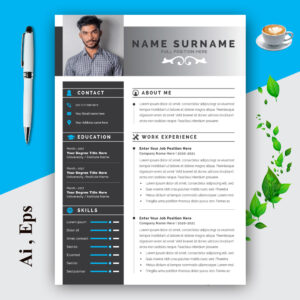 Vector Creative Cover Letter and Resume Layout cover image.