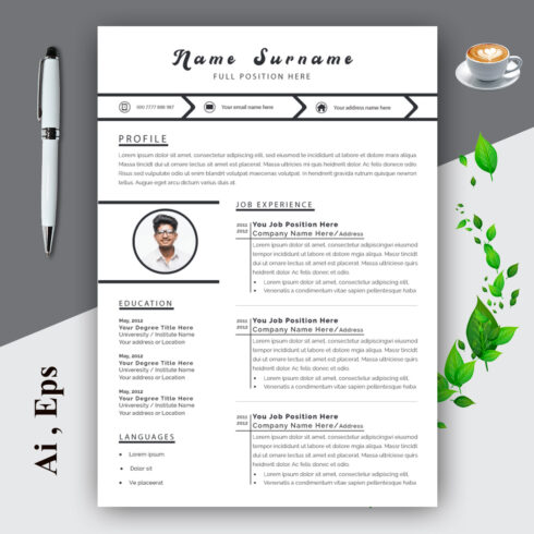 Ats Professional Resume Layout cover image.