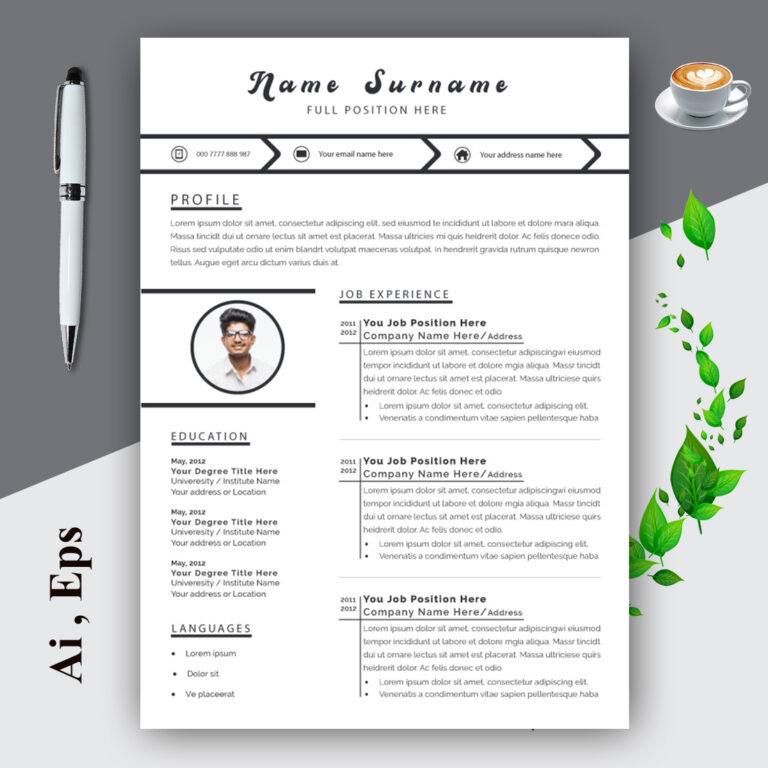 Ats Professional Resume Layout cover image.