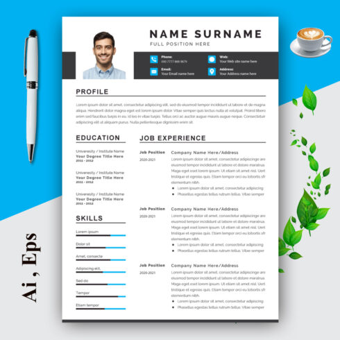 Ats Resume Template cover image.