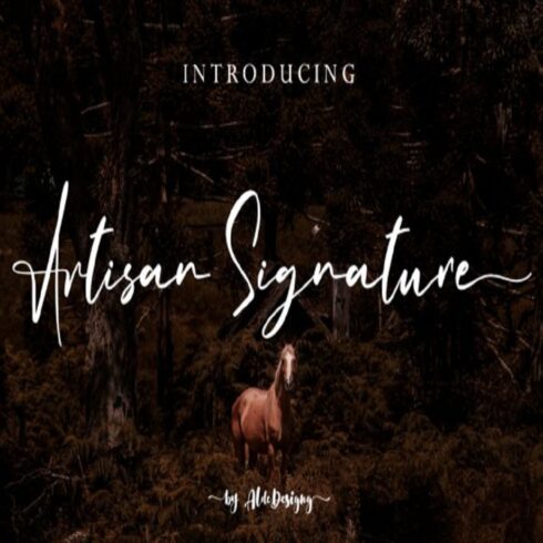Artisan Signature Font | Modern Script Font for Branding, Logos & Wedding Invitations cover image.
