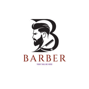 Barber Logo & Business Card Bundle – Vintage Barbershop Branding, Men’s Grooming Logo & Business Card Template cover image.