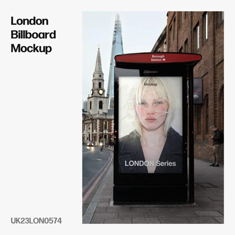 London Billboard Mockup, The Shard, LON0574 - Brandacle Mockups cover image.