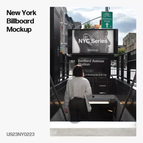 New York Billboard Mockup, Brooklyn, NY0223 cover image.