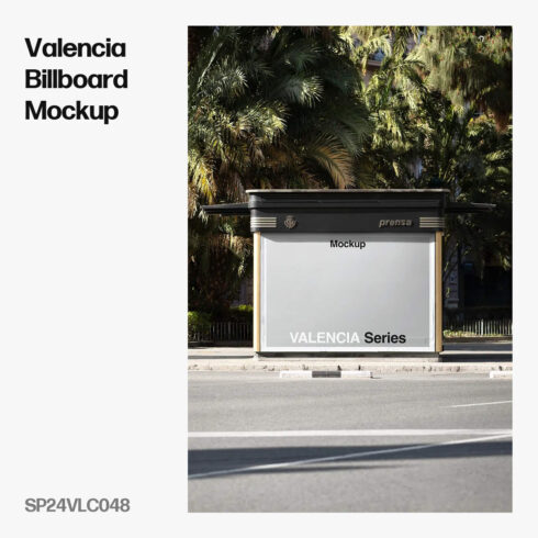 Spain, Valencia Billboard Mockup, VLC048 - Brandacle Mockups cover image.