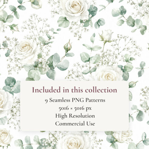 Wedding Seamless Patterns & Floral Frames cover image.