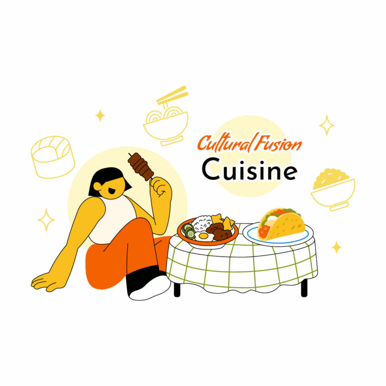 10 Cultural Fusion Cuisine Illustration cover image.