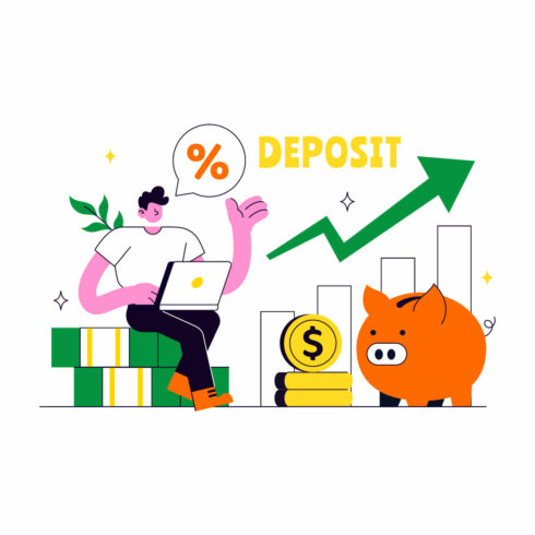10 Deposit Vector Illustration cover image.