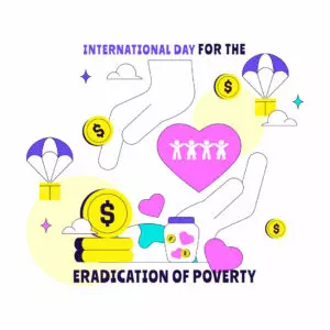 10 Eradication of Poverty Day Illustration cover image.