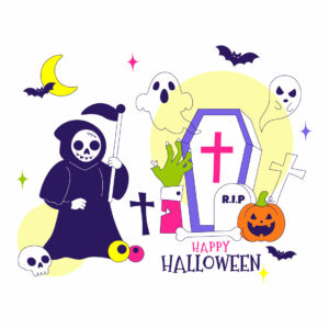10 Halloween Festive Illustration cover image.
