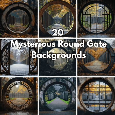 20 Mysterious Round Gate Backgrounds cover image.