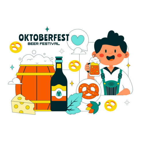 10 Oktoberfest Vector Illustration cover image.