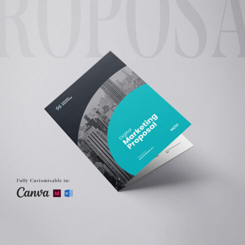 Business Proposal Template: Project Proposal, Case Study Brochure, Company Profile, Annual Report, Marketing Proposal Template (Editable in MS Word, Canva, InDesign) cover image.