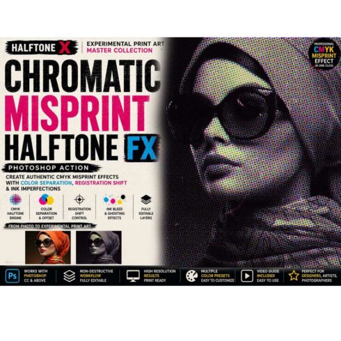 Chromatic Misprint Halftone FX cover image.