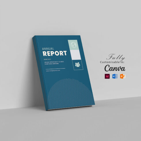 Annual Report Template: Project Report, Corporate Design, Business Brochure, Book Layout Template, Marketing Template, Project Presentation cover image.