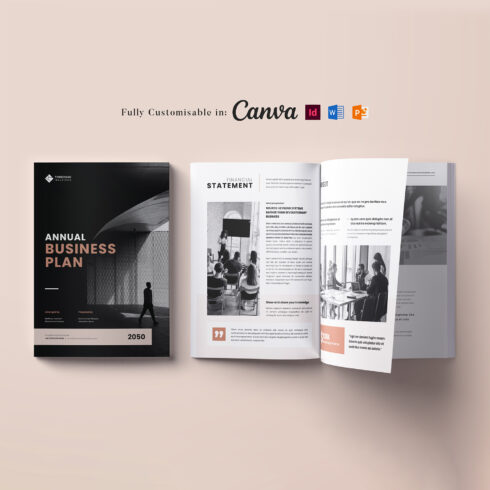 Business Planner Template: Marketing Plan Brochure, Business Planning Handbook, Marketing Strategy, MS Word, Canva, InDesign, PowerPoint cover image.