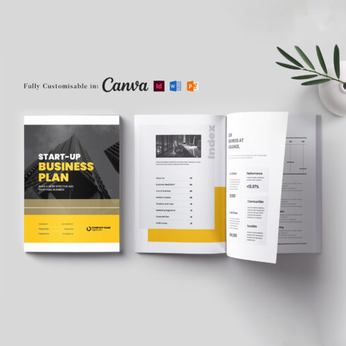 Business Planner Template: Marketing Plan Brochure, Business Planning Handbook, Marketing Strategy (Editable in MS Word, Canva, InDesign, PowerPoint) cover image.