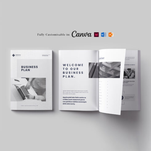 Business Planner Template: Marketing Plan Brochure, Business Planning Handbook, MS Word, Canva, InDesign, PowerPoint cover image.