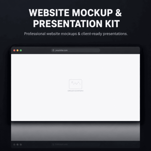 Website Mockup & Presentation Kit cover image.
