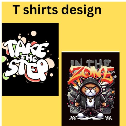 T shirts design cover image.