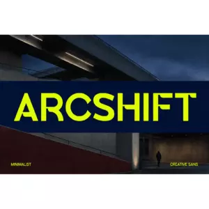 Arcshift - Modern Sans Serif Font cover image.