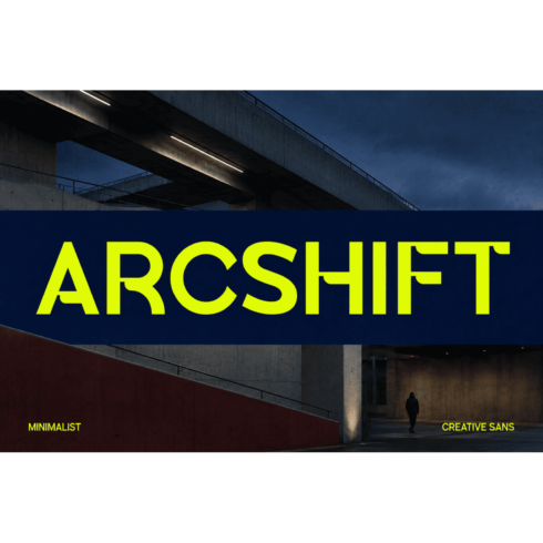 Arcshift - Modern Sans Serif Font cover image.