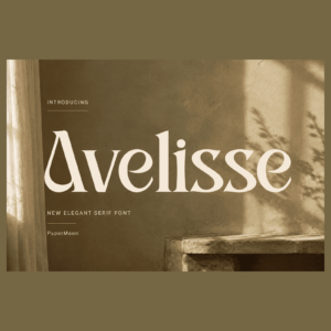Avelisse - Modern Luxury Serif Font with Alternates cover image.