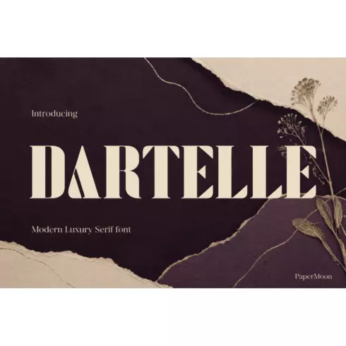 Dartelle - Modern Luxury Serif Font cover image.
