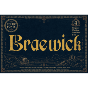 Braewick Medieval Display Font Family cover image.
