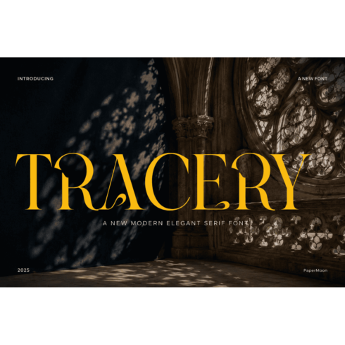 Tracery - Elegant Serif Font for Luxury Branding cover image.