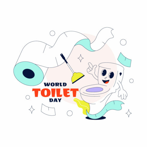 6 World Toilet Day Illustration cover image.