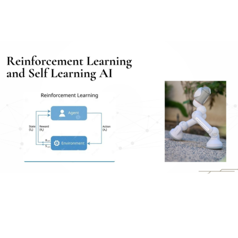 Reinforcement Learning & AI Presentation Template cover image.