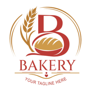 Bakery Logo Template – Bread & Wheat Logo Design, Baking Shop & Food Branding, Restaurant Logo, Vector AI EPS cover image.