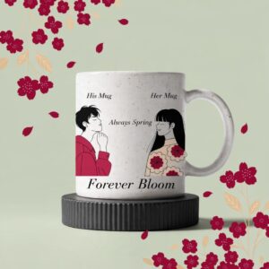 Love in Full Bloom Mug Mockup Pair|Spring of Us|Bloom With You romantic mug collection cover image.