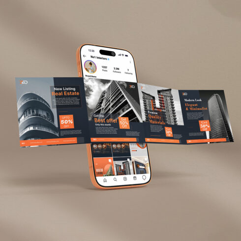 Real Estate Instagram Post Templates | Modern Property Marketing Social Media Pack cover image.