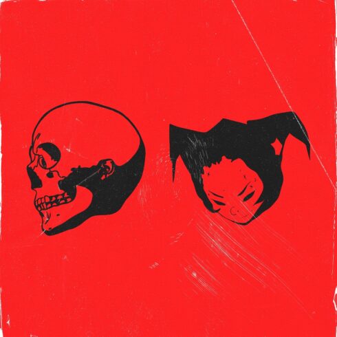 Occult Horror Icon Pack - 10 Free Photoshop Stamp Brushes for Merch & Design cover image.
