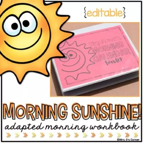 Free Morning Adapted Work Binder® – Special Needs Daily Life Skills Worksheets cover image.