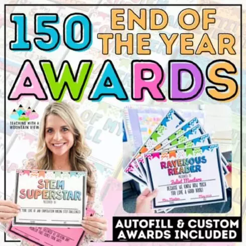 End of the Year Awards | Free 150+ Editable Student Certificates & Ceremony Guide cover image.