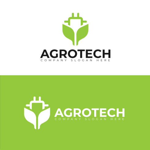 AgroTech Logo Vector Template - Agriculture & Smart Tech Logo Design cover image.