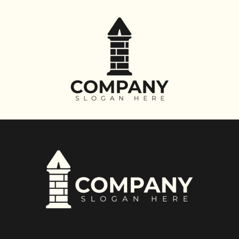 Modern Brick Pillar Logo Design | Real Estate, Construction & Property Development Vector cover image.