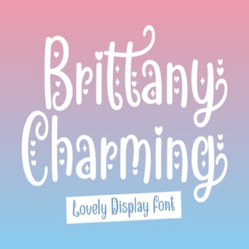 Free Brittany Charming Font – Chic & Whimsical Script Font cover image.